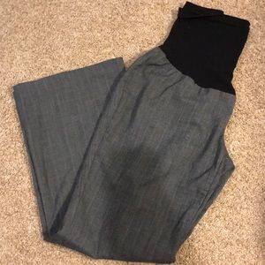 Gray with Light Blue Pinstripe Dress Pants